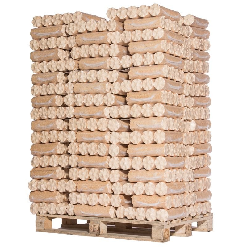 Holzbriketts Nadelholz – Palette mit 960 kg