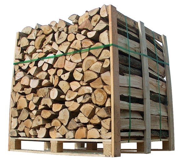 Holzscheite 50 cm – Palette mit 1,5 Raummeter