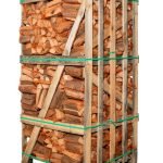 Brennholz Birke 25 cm – Palette mit 80 Säcken