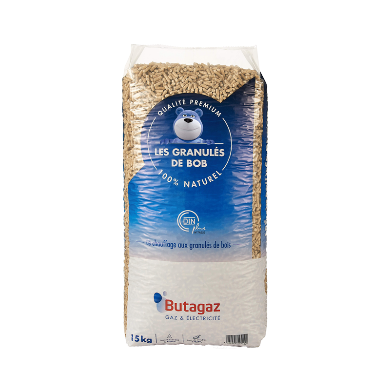 Holzpellets DINplus Nadelholz – Palette mit 66 Sack à 15 kg