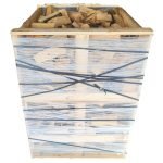 Kaminholz 25 cm gestapelt und trocken – 160 × 125 × 125 cm